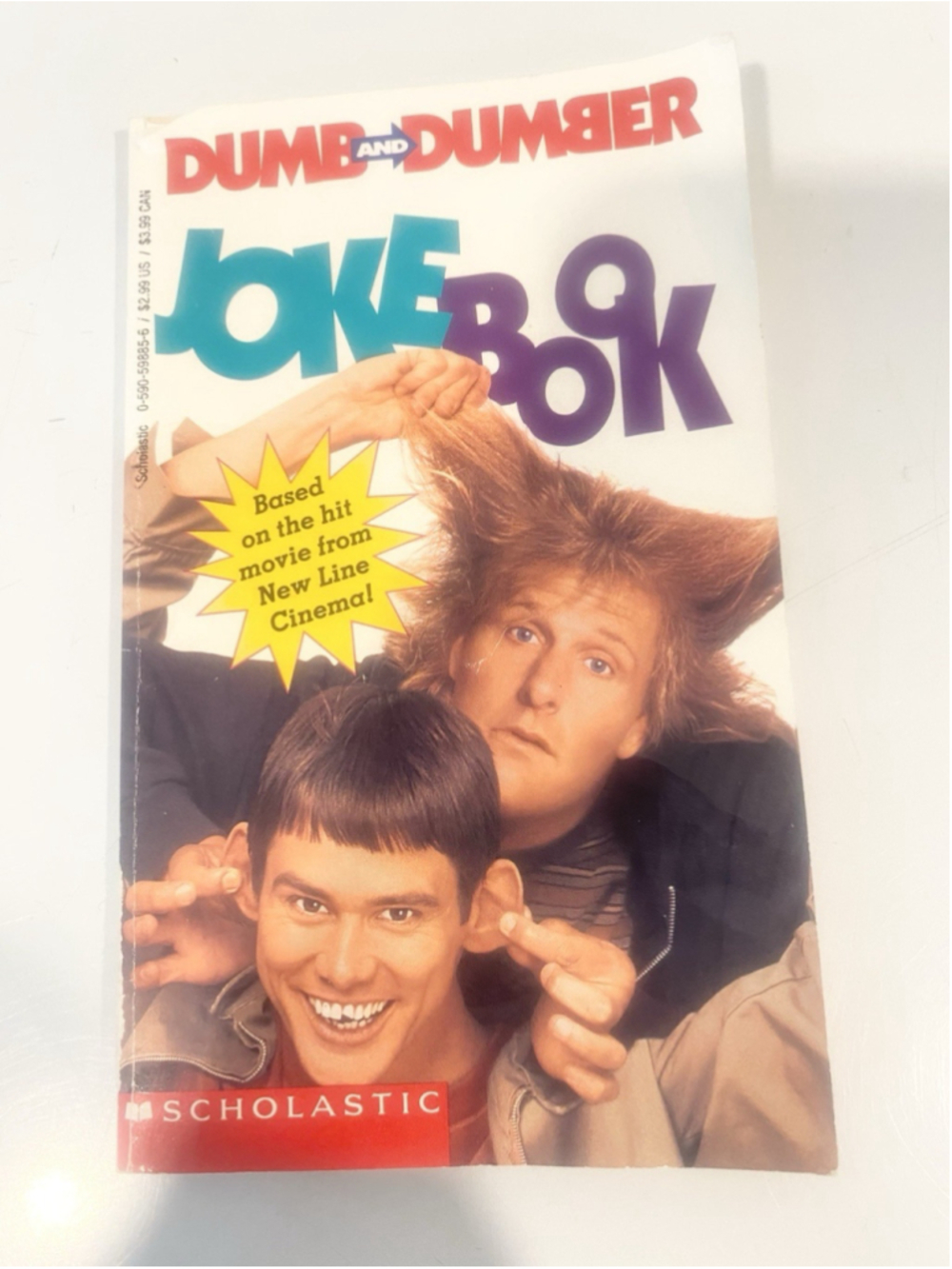 Vintage 1995 Dumb and Dumber Joke Book Jim Carrey Jeff Daniels Scholastic